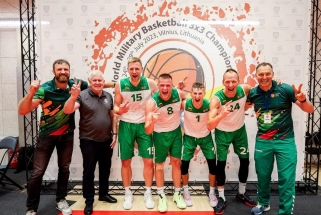 Lietuviai triumfavo pasaulio kariškių 3x3 krepšinio čempionate